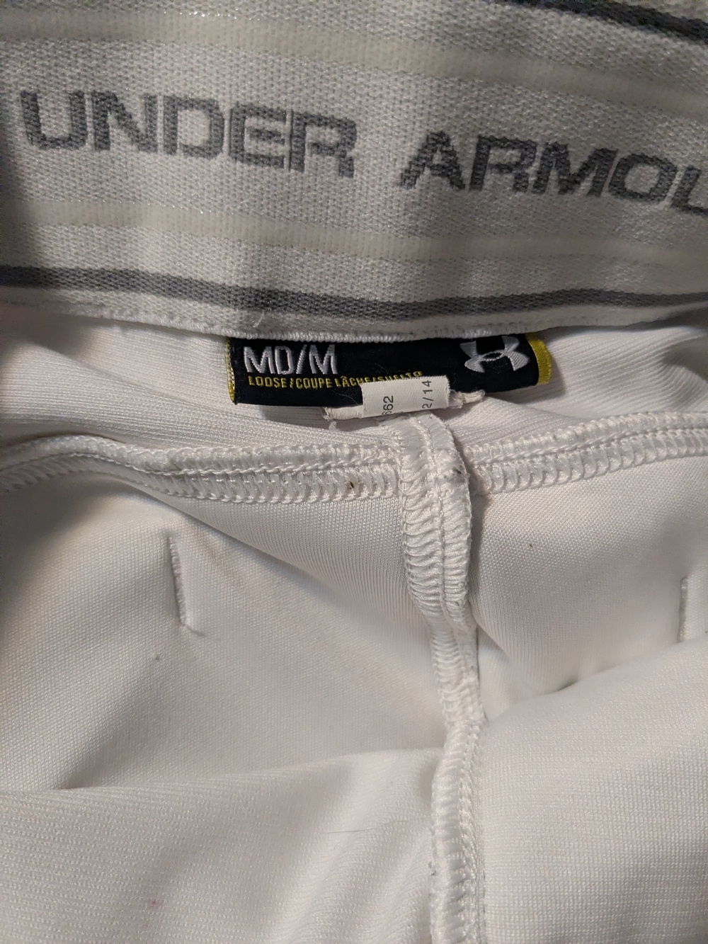 Under Armour White Men's Baseball Pants- M